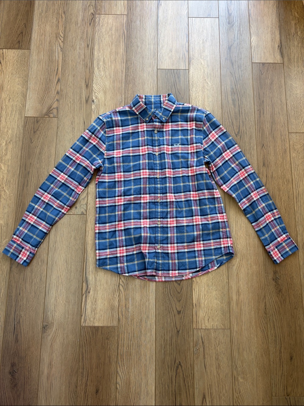 Vineyard Vines | Blue and Red Plaid Button-Down Shirt